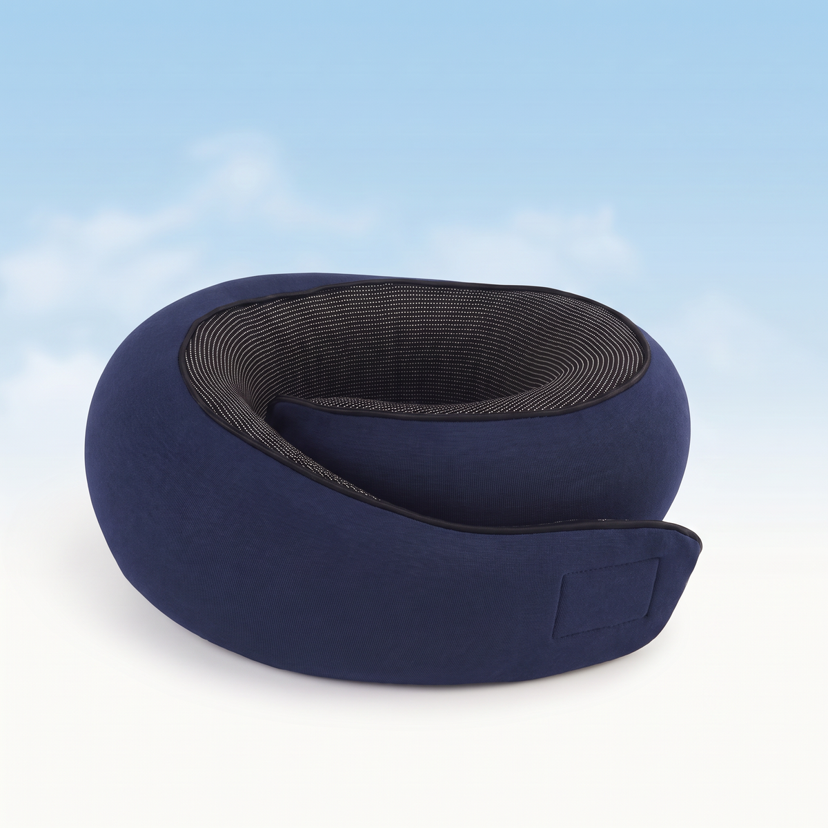 Coussin de voyage Nuvagio 360° bleu nuit à mémoire de forme