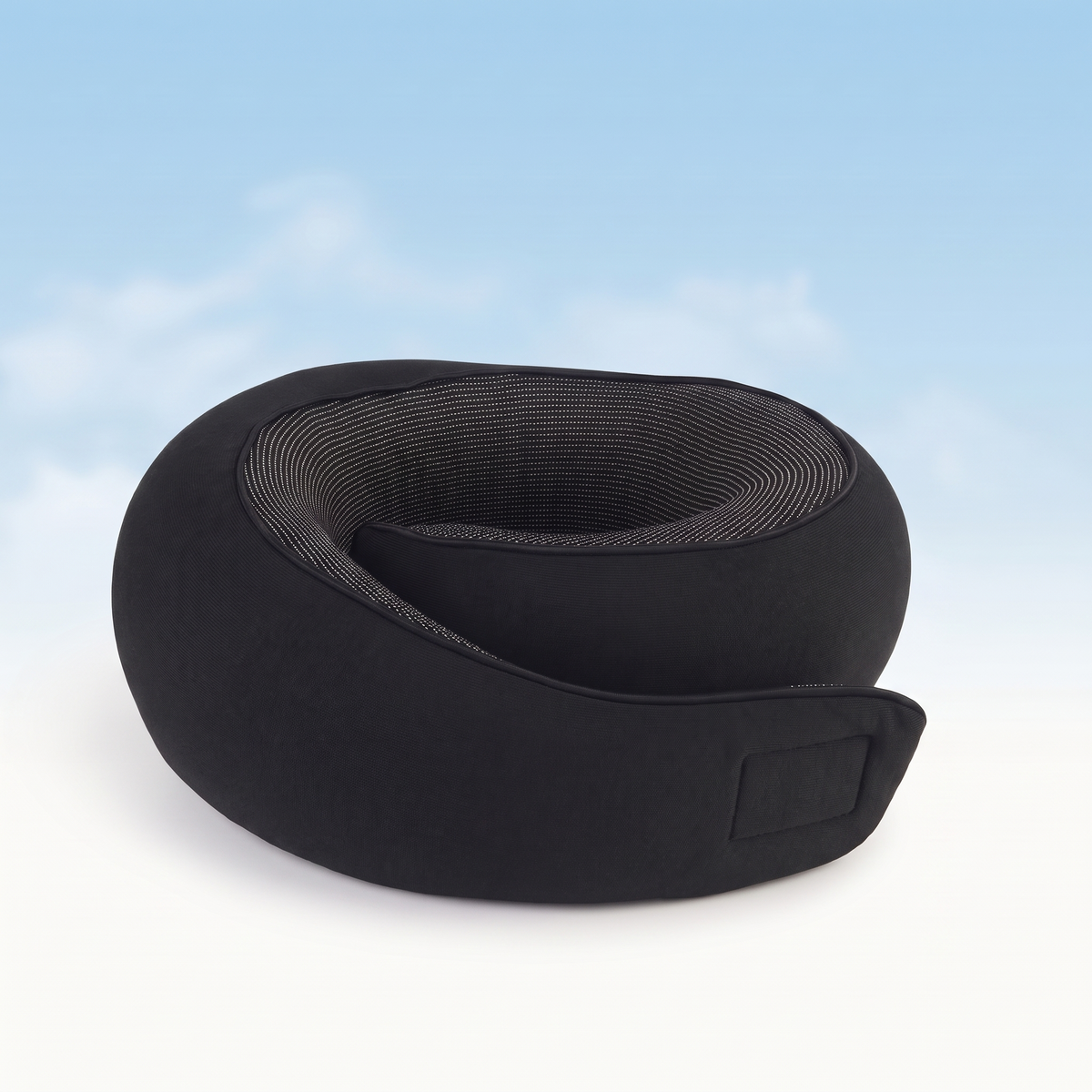 Coussin de voyage Nuvagio 360° noir à mémoire de forme